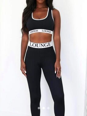 Lounge Leggings, Sports Bra, Cropped T-Shirt Set